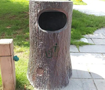 仿木樹(shù)樁垃圾桶